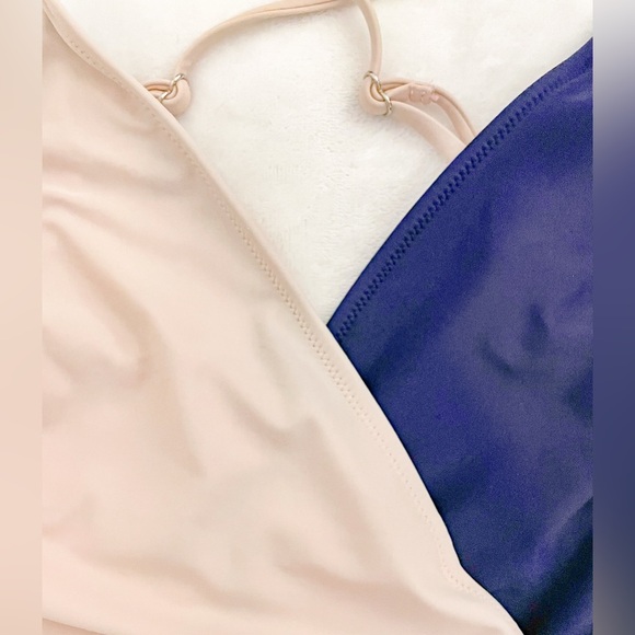 CUPSHE Navy Womens One Piece Swimsuit Size Small EUC - Picture 4 of 16